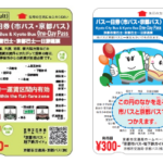 京都の1日乗車券一覧と地域別1日乗車券比較